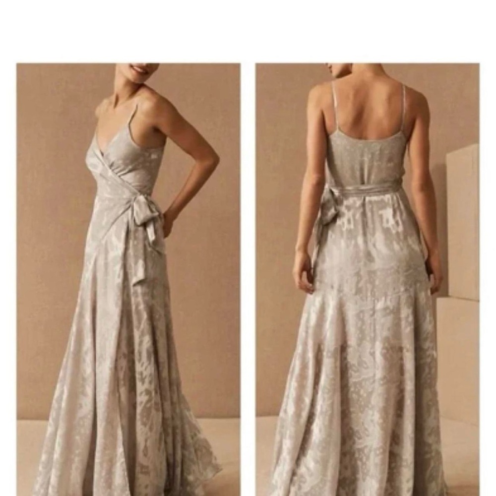 BHLDN Gray Mauve Maxi Dress L